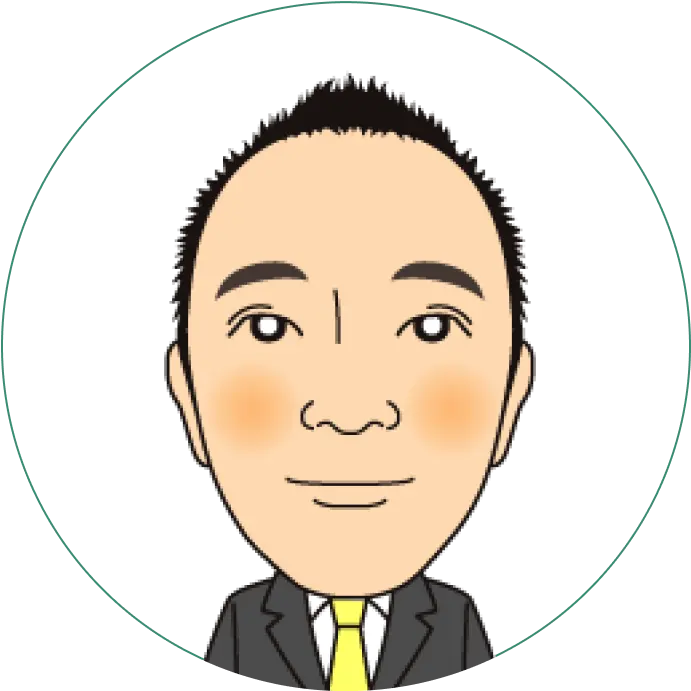 代表の似顔絵